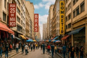 Quais as principais ruas de compras da Cidade de São Paulo?