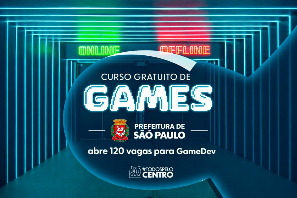 São Paulo Lança Curso Gratuito de GameDev com 120 Vagas: Seu Caminho para Carreira em Games Começa no Hub Sampa Games!