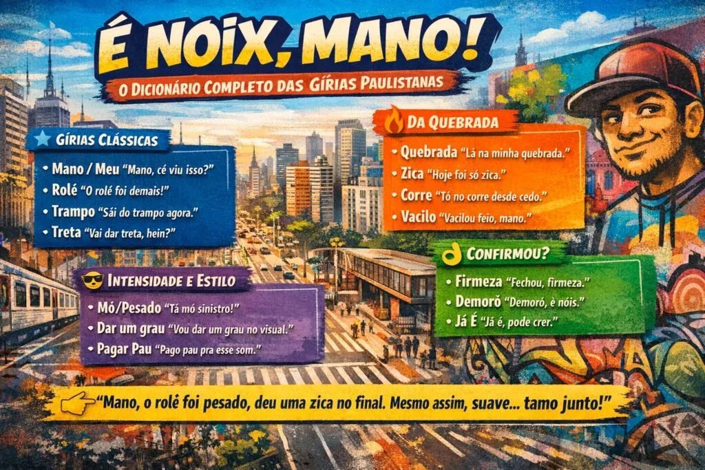 “Mano, cola aqui!” — O guia definitivo das gírias paulistanas e como elas são usadas no dia a dia