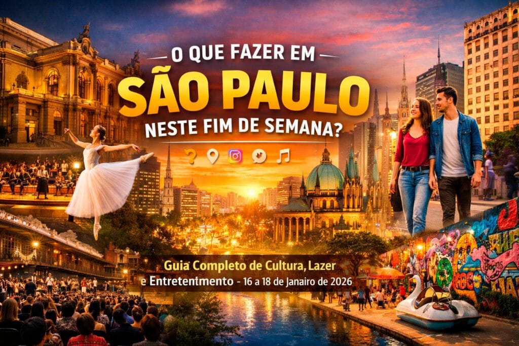 Guia Definitivo: O que fazer em São Paulo neste fim de semana (16 a 18 de janeiro de 2026)