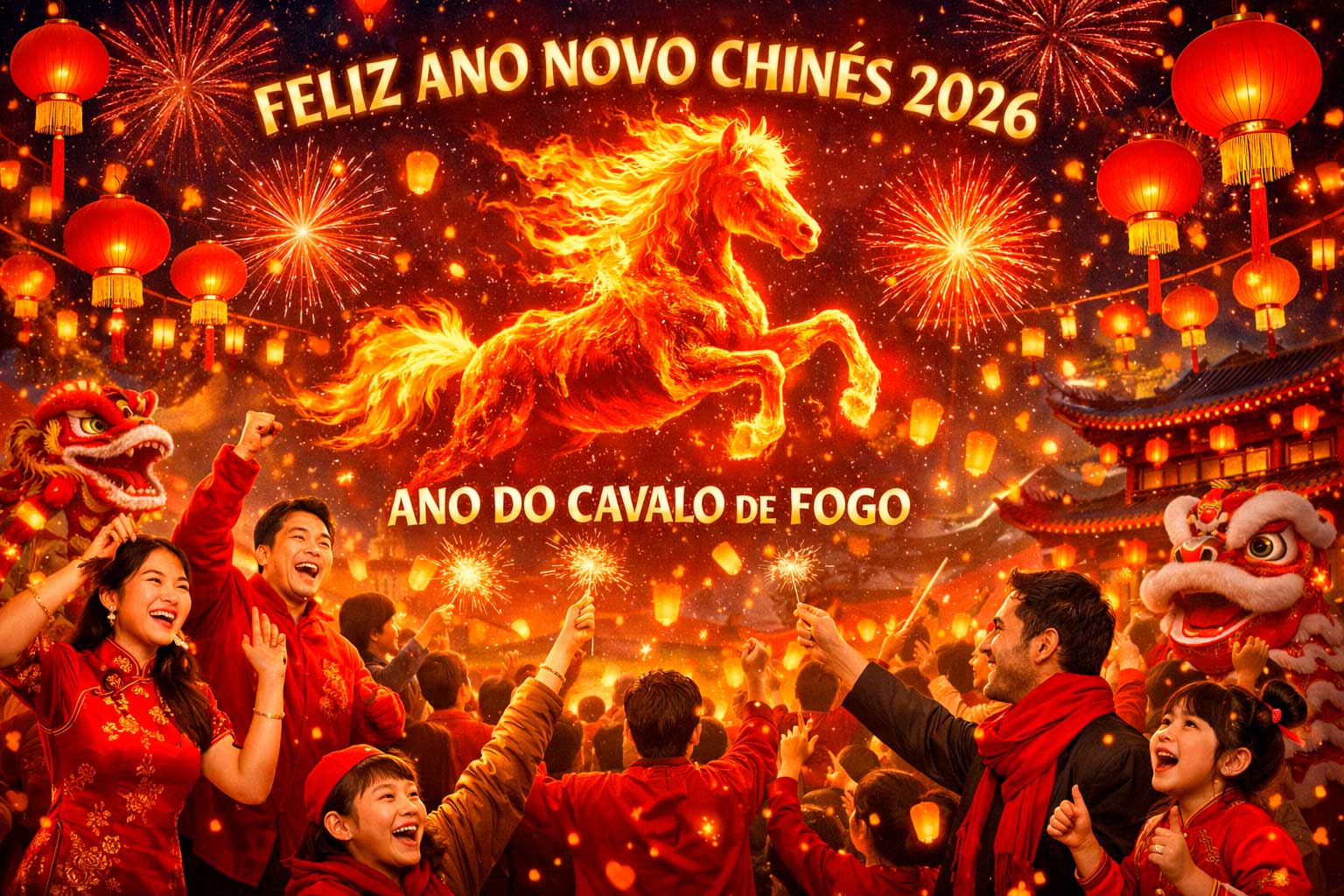 Ano Novo Chinês 2026 em São Paulo: agenda completa de celebrações no mês de Fevereiro - rituais, cultura e danças tradicionais no Ano do Cavalo de Fogo
