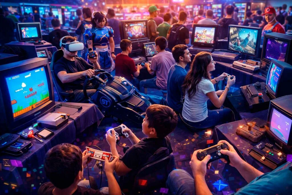 Game ON no Tietê Plaza Shopping: exposição gratuita do Museu do Videogame Itinerante chega a São Paulo com cosplay, Just Dance e consoles raros