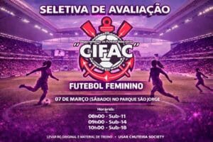 Avaliação CIFAC Feminino 2026: inscrições, horários, documentos e valores (Parque São Jorge) Avaliação CIFAC Feminino 2026: inscrições, horários, documentos e valores (Parque São Jorge)