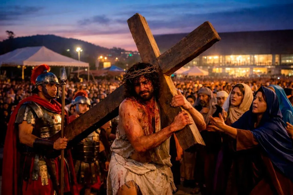Paixão de Cristo na Zona Norte de São Paulo: Cantareira Norte Shopping confirma grande encenação gratuita na Sexta-Feira Santa