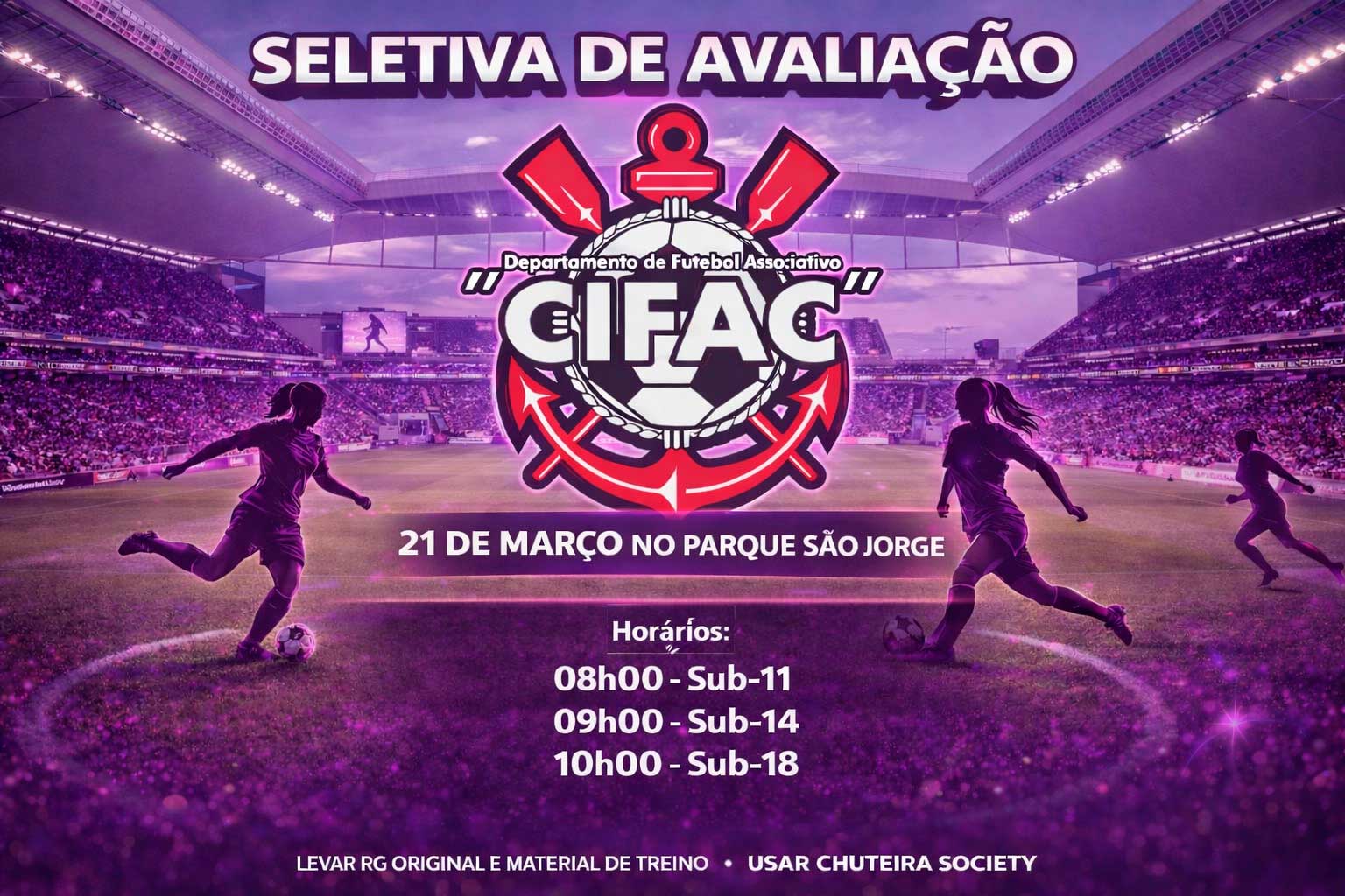 CIFAC Feminino 2026: Impulsiona talentos e fortalece o futebol feminino no clube