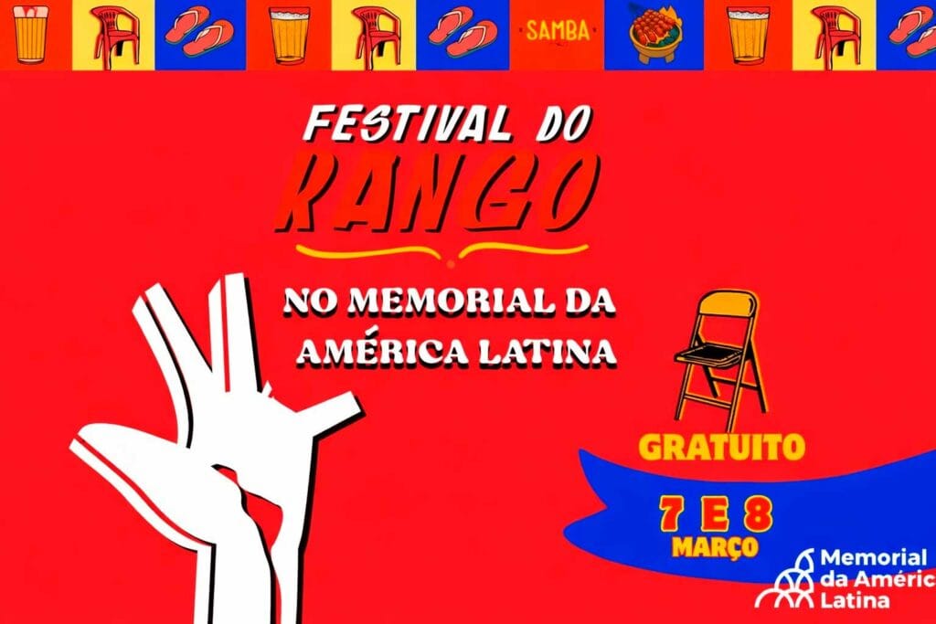 Festival do Rango no Memorial da América Latina: 100+ opções de comida, samba ao vivo e entrada gratuita em SP