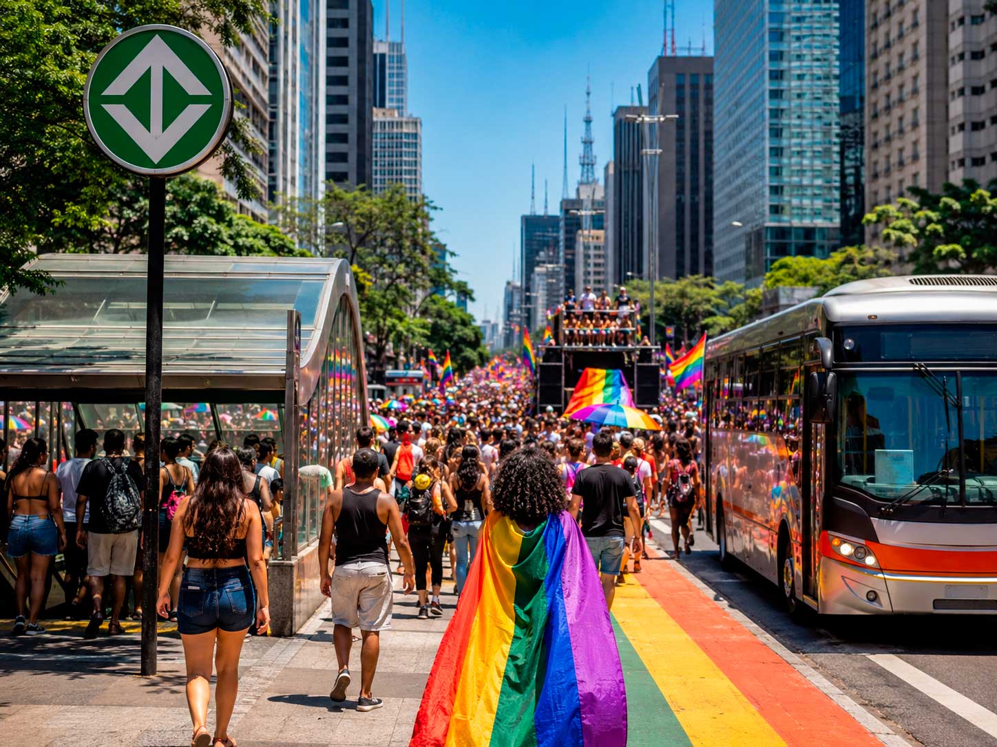 Parada LGBT+ em São Paulo: veja como chegar à Avenida Paulista de metrô e ônibus sem complicação
